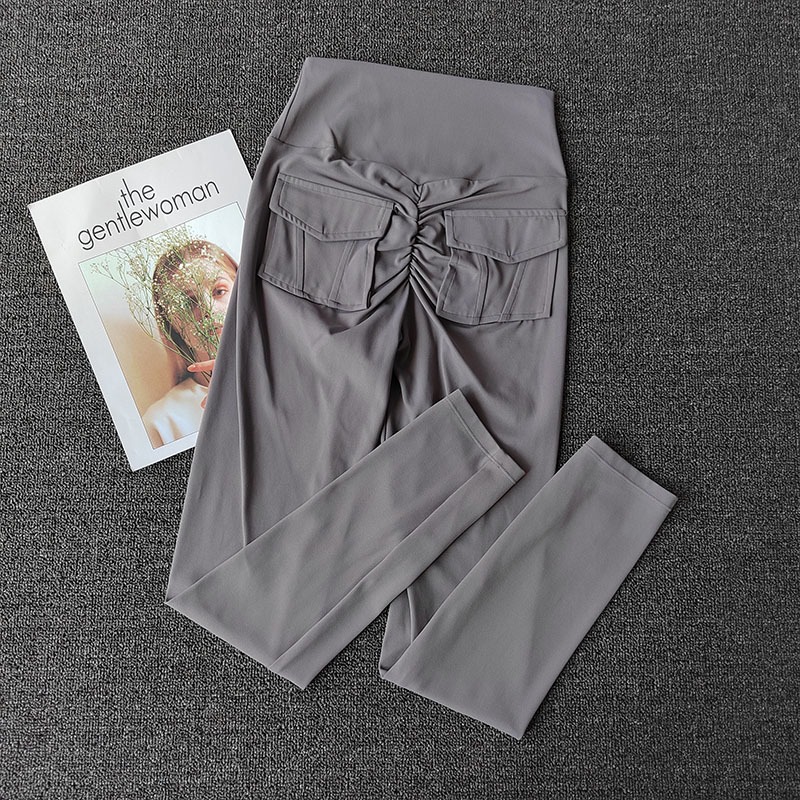TRY TO BN Pantalones de Yoga para mujer, mallas elásticas deportivas con bolsillos traseros, Leggings Push Up de cintura alta, ropa de entrenamiento para correr y gimnasio