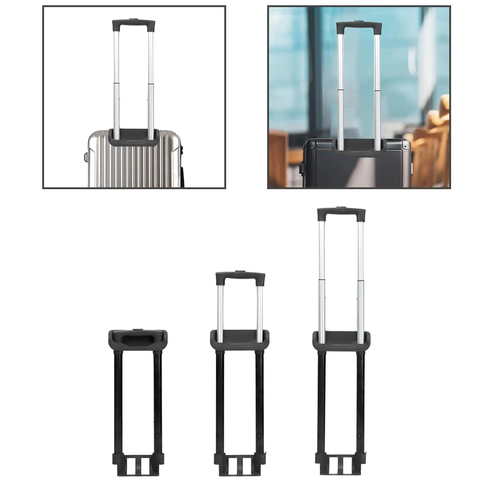 กระเป๋าเดินทางดึง Rod รถเข็นกระเป๋าเดินทางกระเป๋ารถเข็นกระเป๋าเดินทาง Telescopic Handle
