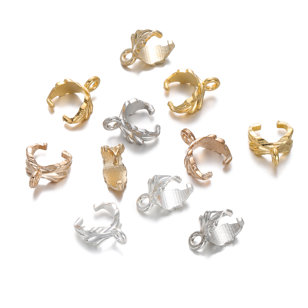 50 unids/lote de gancho colgante de Color dorado, Clip de fianza, cierres de hebilla de semillas de melón para joyería, conectores colgantes, fabricación de joyas DIY