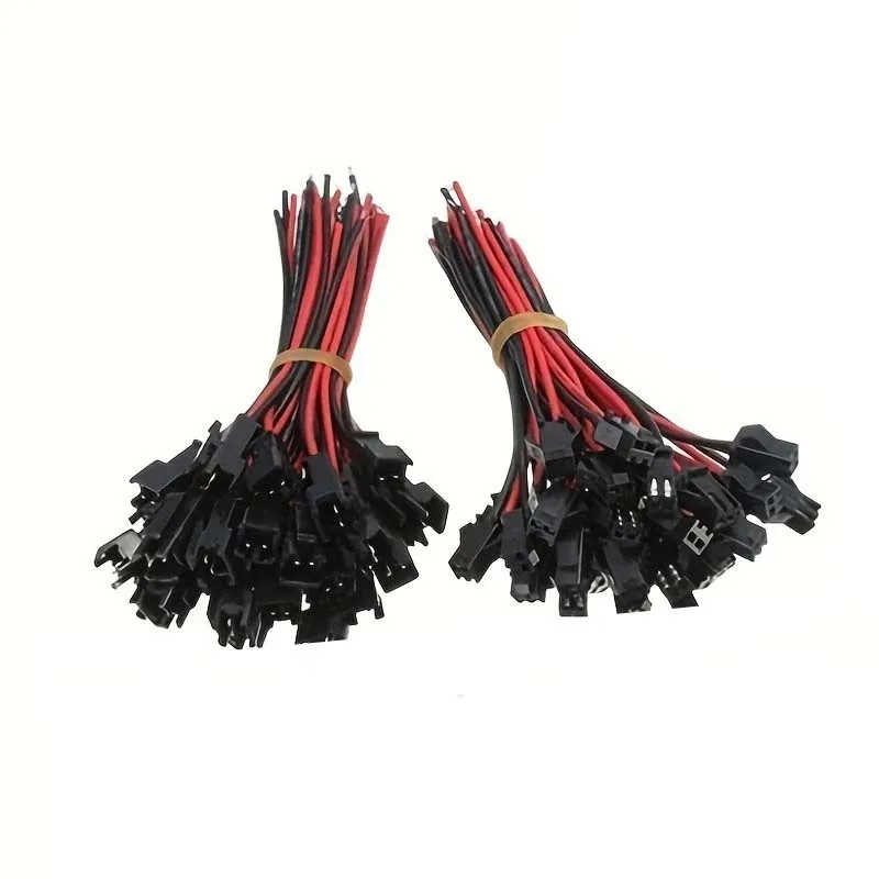 10Pairs 2pin SM JST 10cm Cable Female/Male Connectors for Led Strip RGB 5050 3528