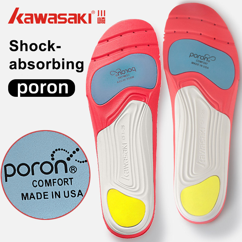 Plantilla transpirable Kawasaki para hombres y mujeres, plantillas deportivas transpirables que absorben el sudor, accesorios para zapatillas de deporte CFT-28
