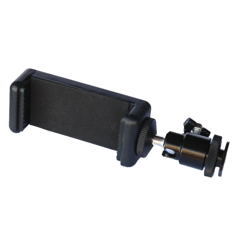 Soporte para cámara SLR, Clip para teléfono con zapata, soporte Universal para teléfono móvil con montaje, trípode monopié con tornillo 1/4