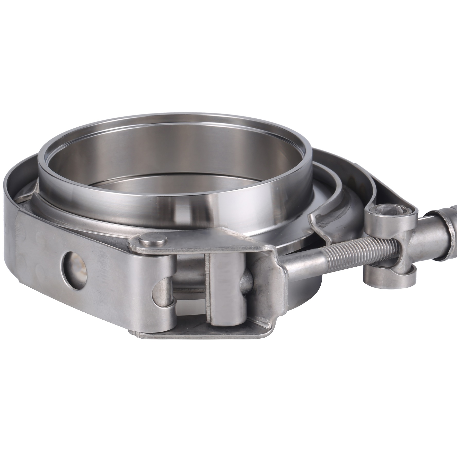 ステンレス鋼 2.5 "3" 4" クイックリリース V バンドクランプ 63 ミリメートル 76 ミリメートルターボ排気管 V バンドクランプ男性女性フランジ V クランプキット