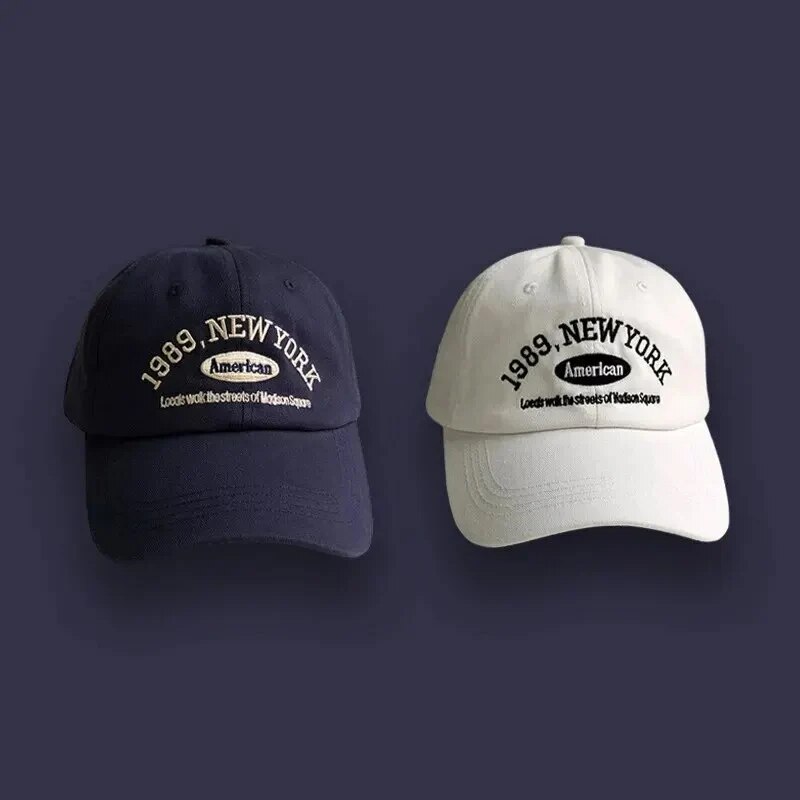 Cappello da Baseball retrò coreano primaverile da donna, autunno e inverno, Wild Ins, berretto da ricamo con lettera di strada, coppia estiva da uomo