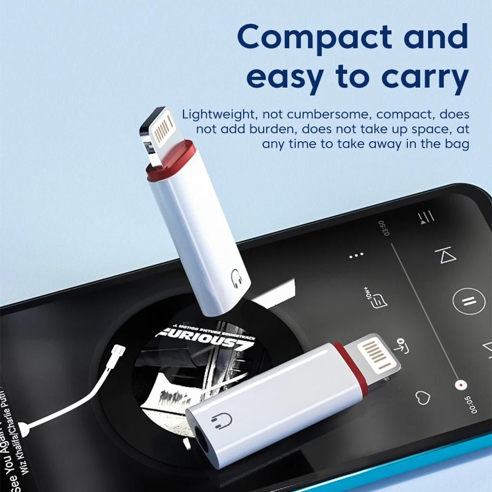 Olaf Lightning a 3 5 MM Jack adaptador auxiliar para iPhone 14 13 12 adaptador USB C conector de auriculares divisor de Audio accesorios de teléfono
