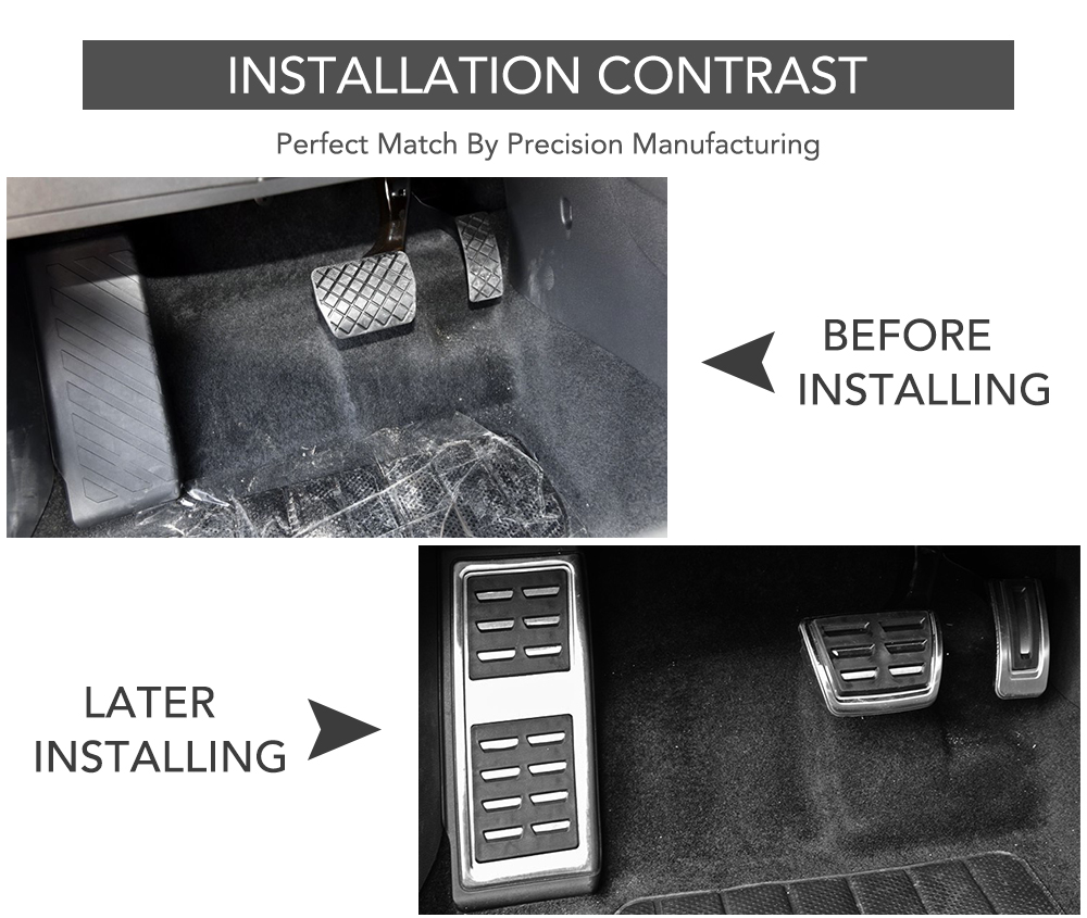 Cubierta de acero inoxidable para Pedal de coche, almohadilla para Audi A3 8V S3 RS3 Sportback Cabrio Limousine LHD 2012 - 2020