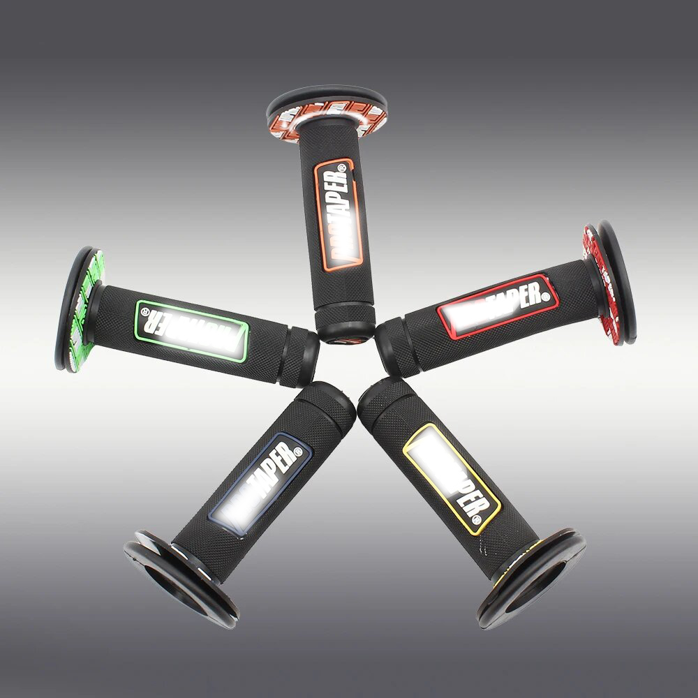 Motorrad Grip Gummi Gel Handgriffe Bremse Hände 7/8 "15 Farbe Transparent Griff Protaper Motocross Zubehör Dirt Pit Bike