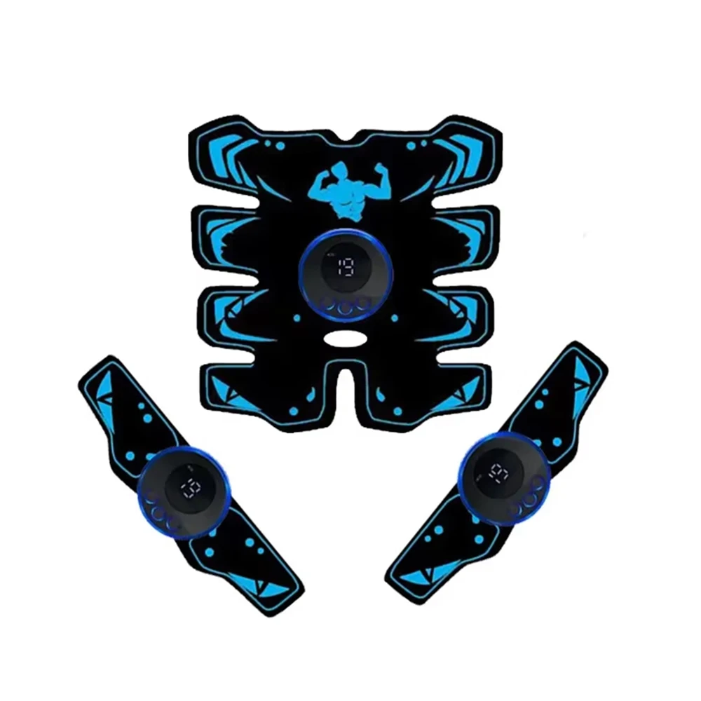 USB ricaricabile EMS stimolatore muscolare bracci addominali 3 in 1 pad da allenamento wireless intelligente fitness addominale trainer corpo dimagrante