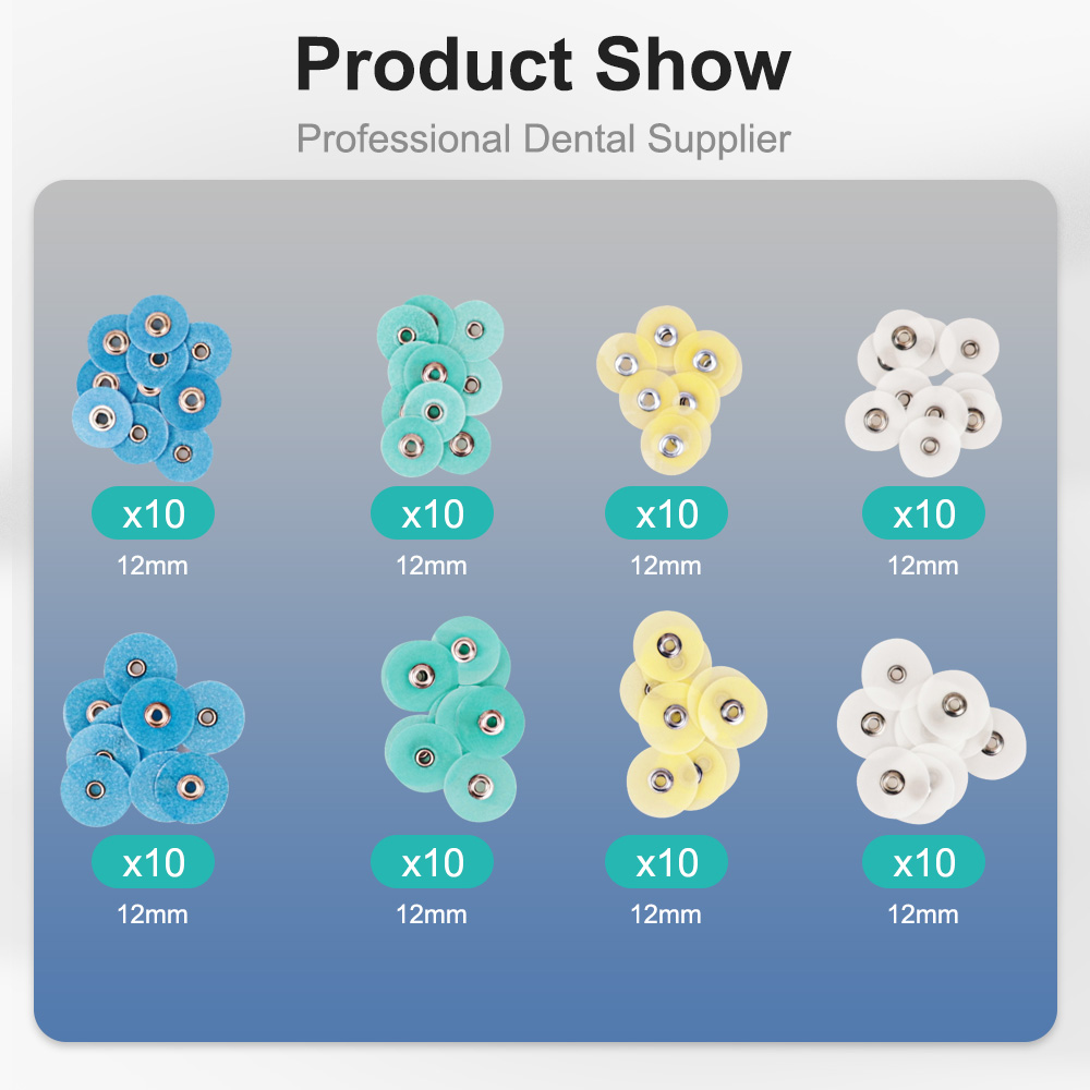 80 pçs/caixa denspay cyw069 discos de polimento flexível dental acabamento dental para compostos cerâmica e vidro ionomer restaurações