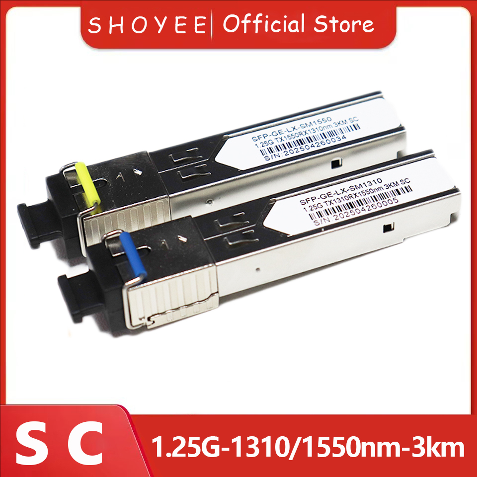 SC Новый трансивер SFP Модуль SFP 1,25G 1310 нм/1550 нм 3 км оптоволоконный коммутатор Совместимый модуль с оптическим модулем переключателя