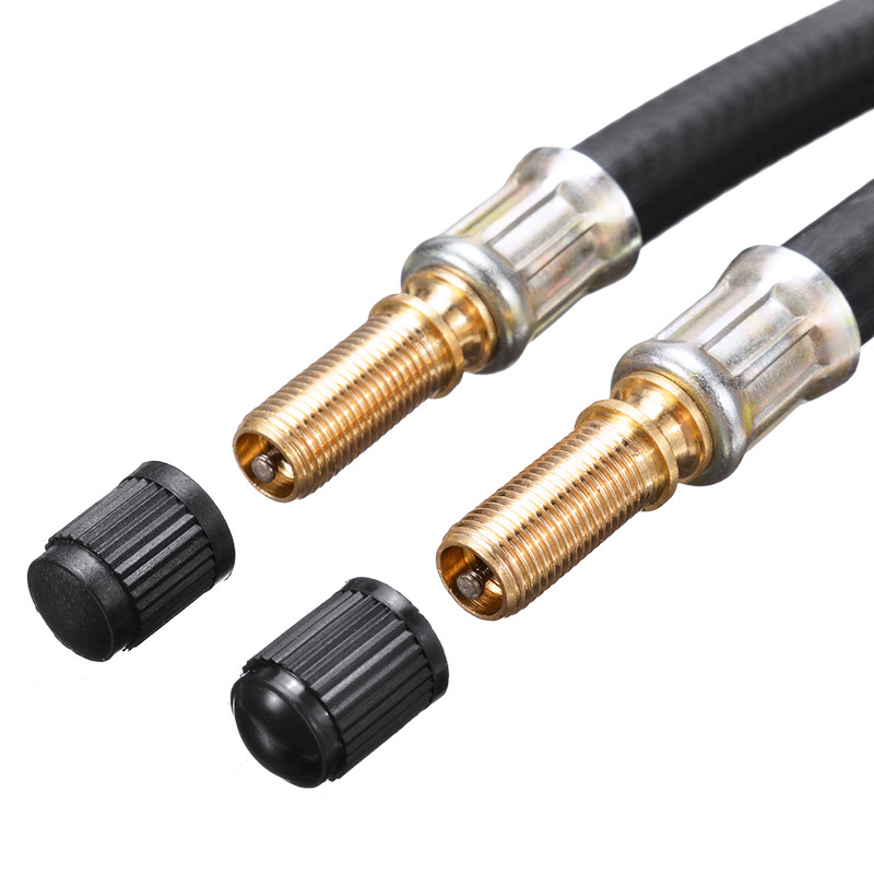 1/4 szt. Elastyczny gumowy przedłużacz zaworu opony 210 mm - Adapter do ciężarówki, samochodu dostawczego, autobusu, akcesoria samochodowe, akcesoria rowerowe