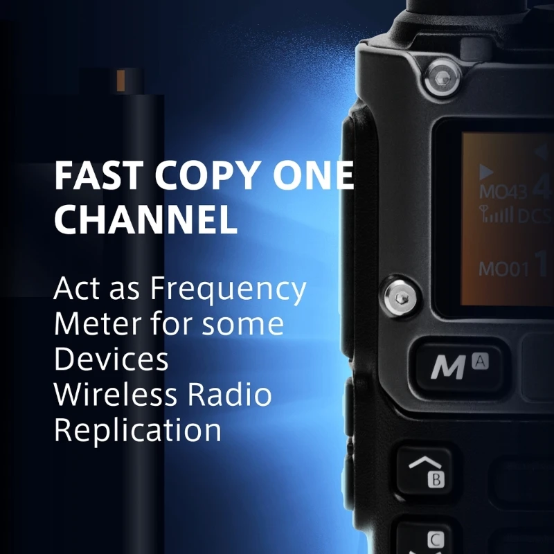 Walkie Talkie für Erwachsene UVK6 2-Wege-Funkgeräte 200-Kanal-Walkie-Talkie UHF-VHF-Handfunkgerät 5 W