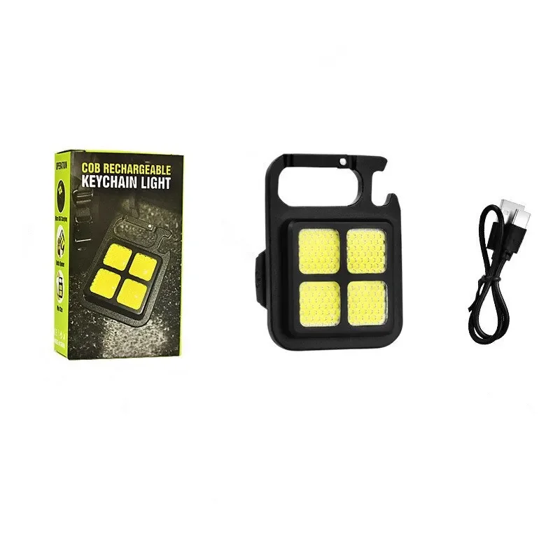 High Bright COB LED Flashlight Multifunctional Camping Lamp Work Light Outdoor Portable 500mAh USB Charging Waterproof