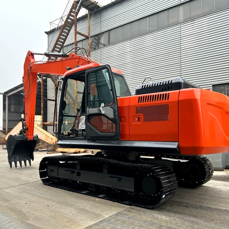 Customized Digging Trenches Small Digger 16 Ton Crawler Towable Gasoline Micro Earth Moving Machinery Mini Excavator