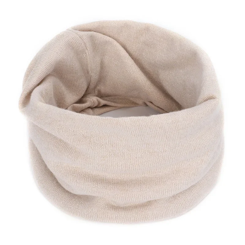 Nuova sciarpa invernale in cashmere per neonate ragazze bambini sciarpe lavorate a maglia silenziatori elastici unisex bambini autunno sciarpa per bambini all'uncinetto