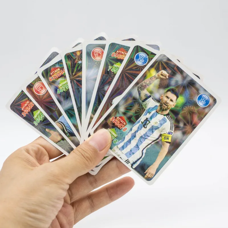2024 サッカースターカード FIFA ピュアサッカートレーディングカード 288 個フラッシュシャイニングカード TCG コレクションサッカー選手限定カードファン