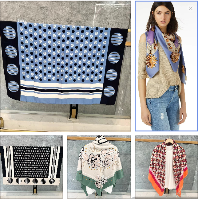 Comercio exterior original único italiano otoño e invierno vintage moda casual ligero lujo decorativo regalo chal bufanda