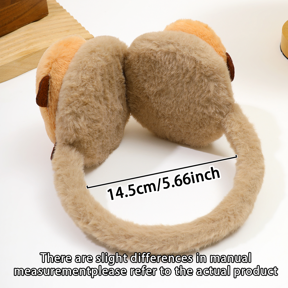Capybara Healing Ohrenschützer |   Warme Plüsch-Ohrenschützer, süßes Drei-Ausdrucksdesign, warm und schön im Winter