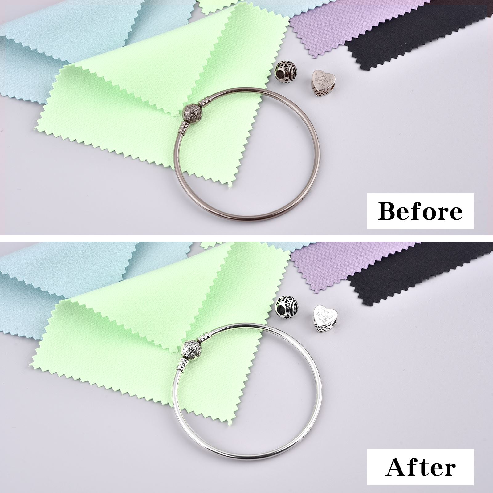 Prata e Ouro Pano De Polimento De Limpeza, Limpeza Suave, Pano De Limpeza Para Ferramentas De Jóias De Prata e Ouro, 10PCs