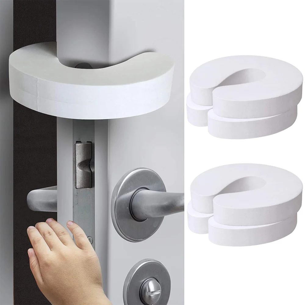 Protectores de pellizco para puerta de bebé, tapón Slam de espuma Extra suave, diseño elegante, seguridad para niños, protección para dedos, 4 Uds.