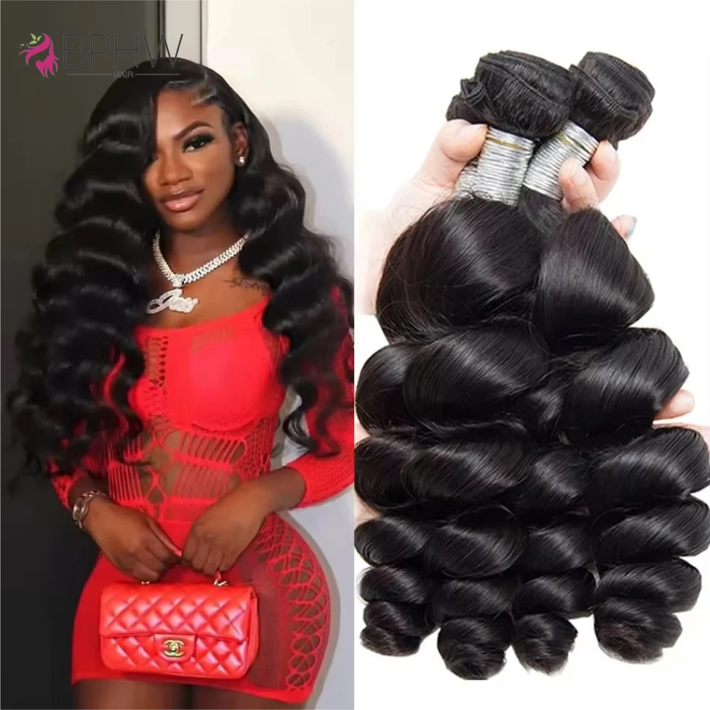 12a onda solta pacotes 100% extensões de cabelo humano tecer cabelo malaio tissage cheveux humain onda 1 3 4 pacotes para preto