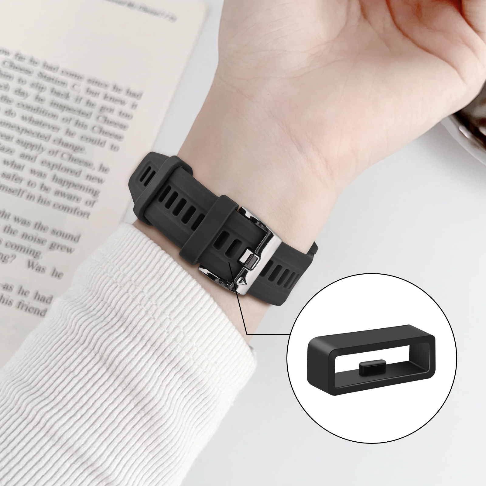 10 ピース/6 ピース/4 ピース/ロットゴム時計バンドリング交換用シリコーン時計バンドループリング 20 ミリメートル 22 ミリメートル時計バックルアクセサリー