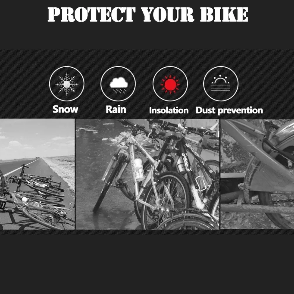 Fahrrad ausrüstung wasserdicht Regenschutz Fahrrad Motorrad abdeckung Outdoor Sonnenschutz abdeckung MTB Fahrrad koffer Abdeckung Fahrrad ausrüstung Fahrrad zubehör