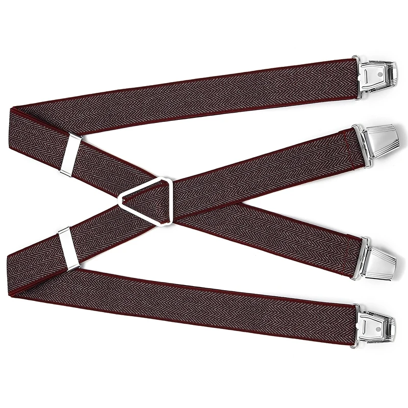 British High-End Adult Trousers Elastic Non-Slip Elastic Adjustable Suspenders