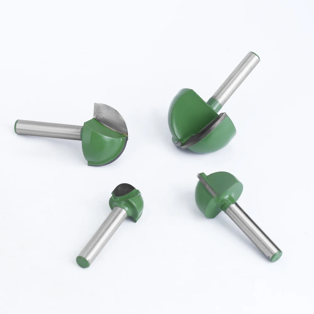 LAVIE 1pc 6mm Shank Ball Nose End Mill Round Nose Cove CNC Milling Bit Radius Core Box Solid Carbide Router Bit Tools MC06001