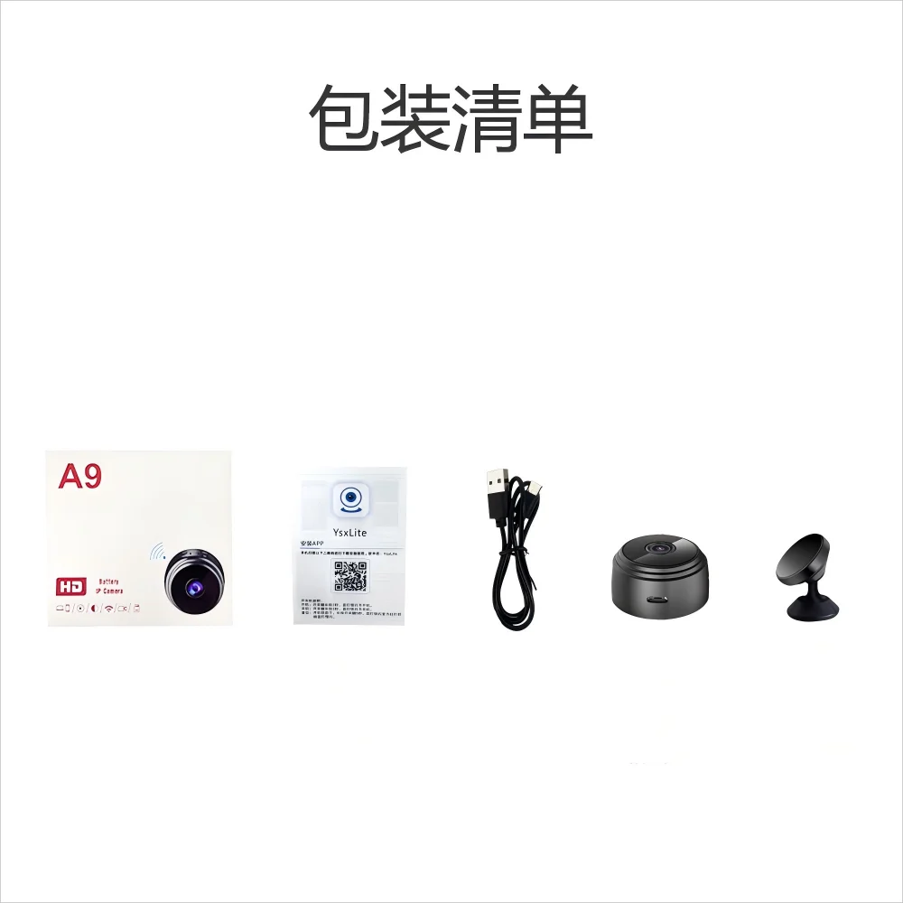 Camera A9 Cross-border Hot-selling High Definition 1080P Infrared Night Vision Camera Wireless Remote Sports DV Camera A9