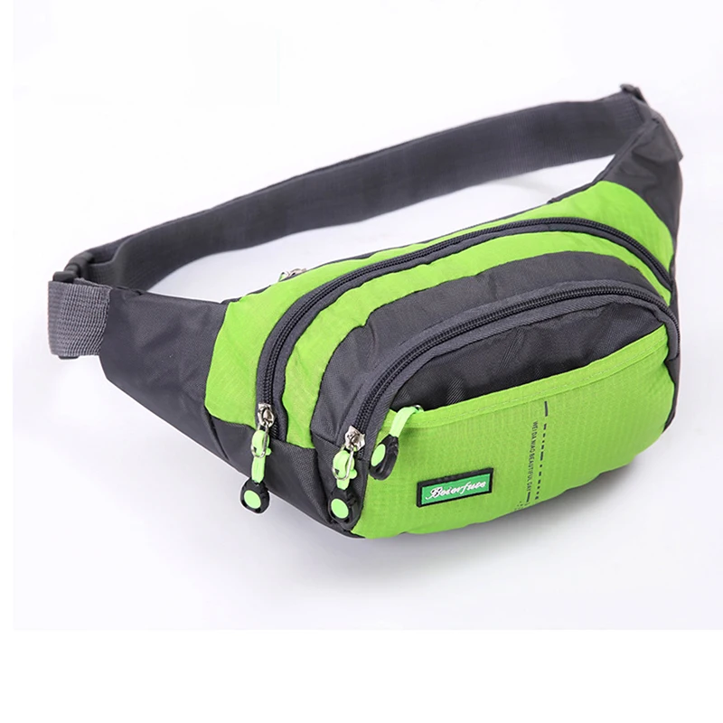 Bolsa de cintura funcional ao ar livre correndo caminhada esporte fitness multifuncional pacote chave do telefone à prova dwaterproof água moda sacos diagonais
