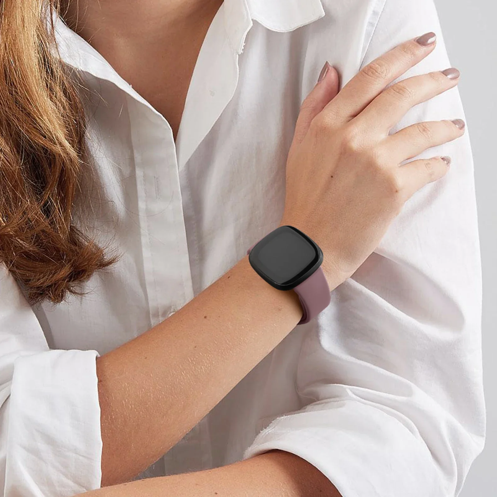 Correa de silicona para reloj Fitbit Versa 2/Versa 3/Versa 4, pulsera deportiva para Fitbit Versa Lite/Sense/Sense2