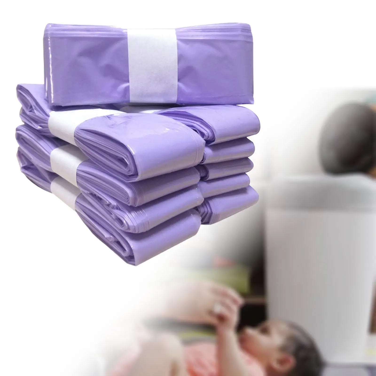 10x sacos de fraldas do bebê resistente sacos de lixo balde de fraldas recargas saco de resíduos sacos de fraldas para banheiro viagem fralda cozinha acampamento