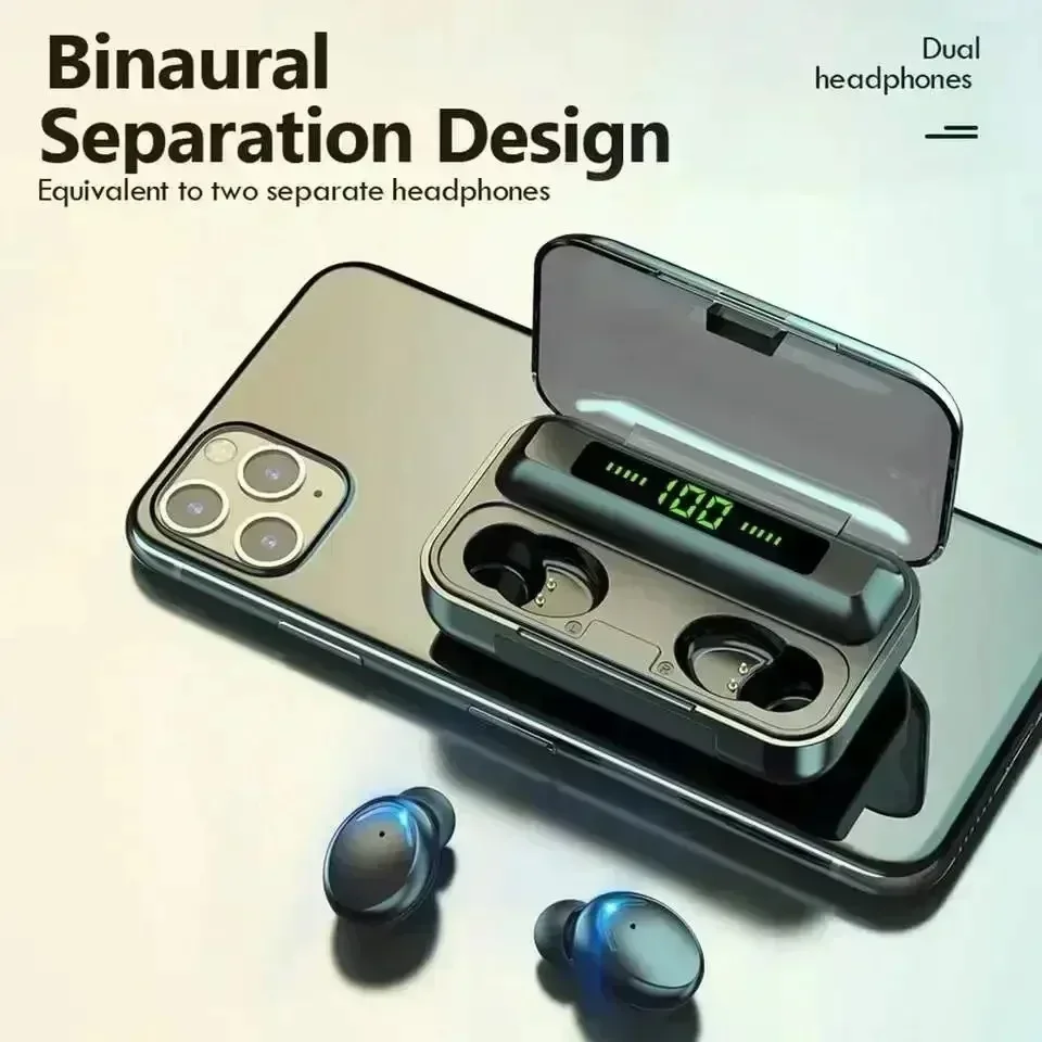 Auriculares TWS F9-5 con Bluetooth, inalámbricos, estéreo Hifi, deportivos, audífonos con micrófono, manos libres