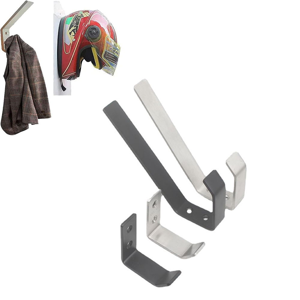Capacete da motocicleta montagem na parede gancho cremalheiras de aço multiuso gancho cabide casa bagagem jaqueta suportes armário cozinha ganchos