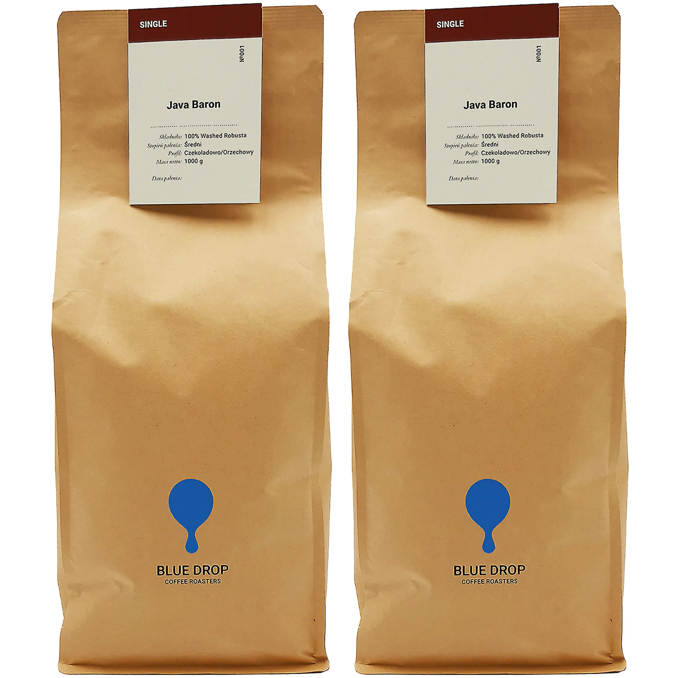 Kawa ziarnista 2kg Indonezja ROBUSTA Świeżo Palona