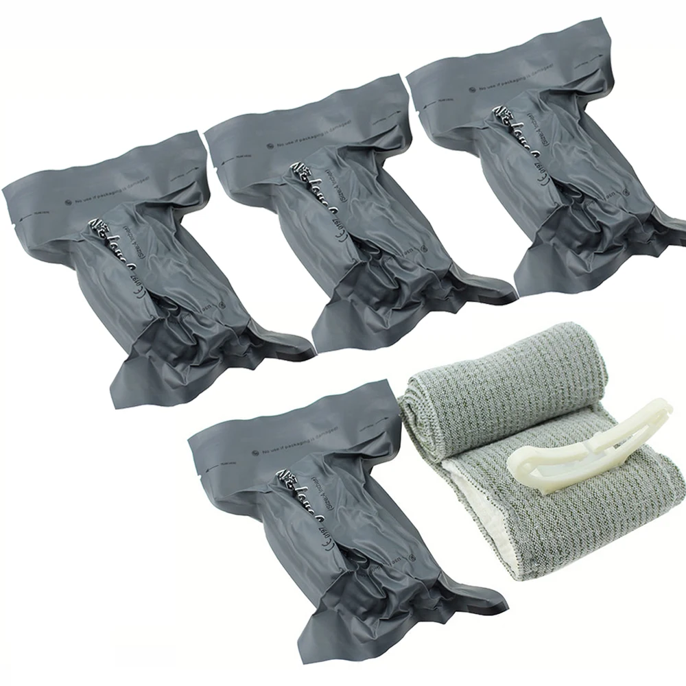Israelischer Verband, Trauma-Set, Notfall-Kompressionsverband, Tourniquet, medizinischer Verband, steriler Rollverband, Erste Hilfe, heiß