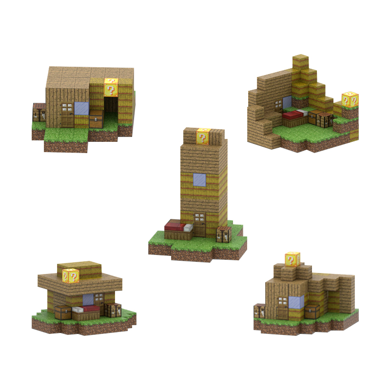 Meine Welt DIY Magnetische Bausteine Montessori Kinder Designer Konstruktor Spielzeug 3D Pixel Bricks Set Weihnachten Geschenke Für Kinder