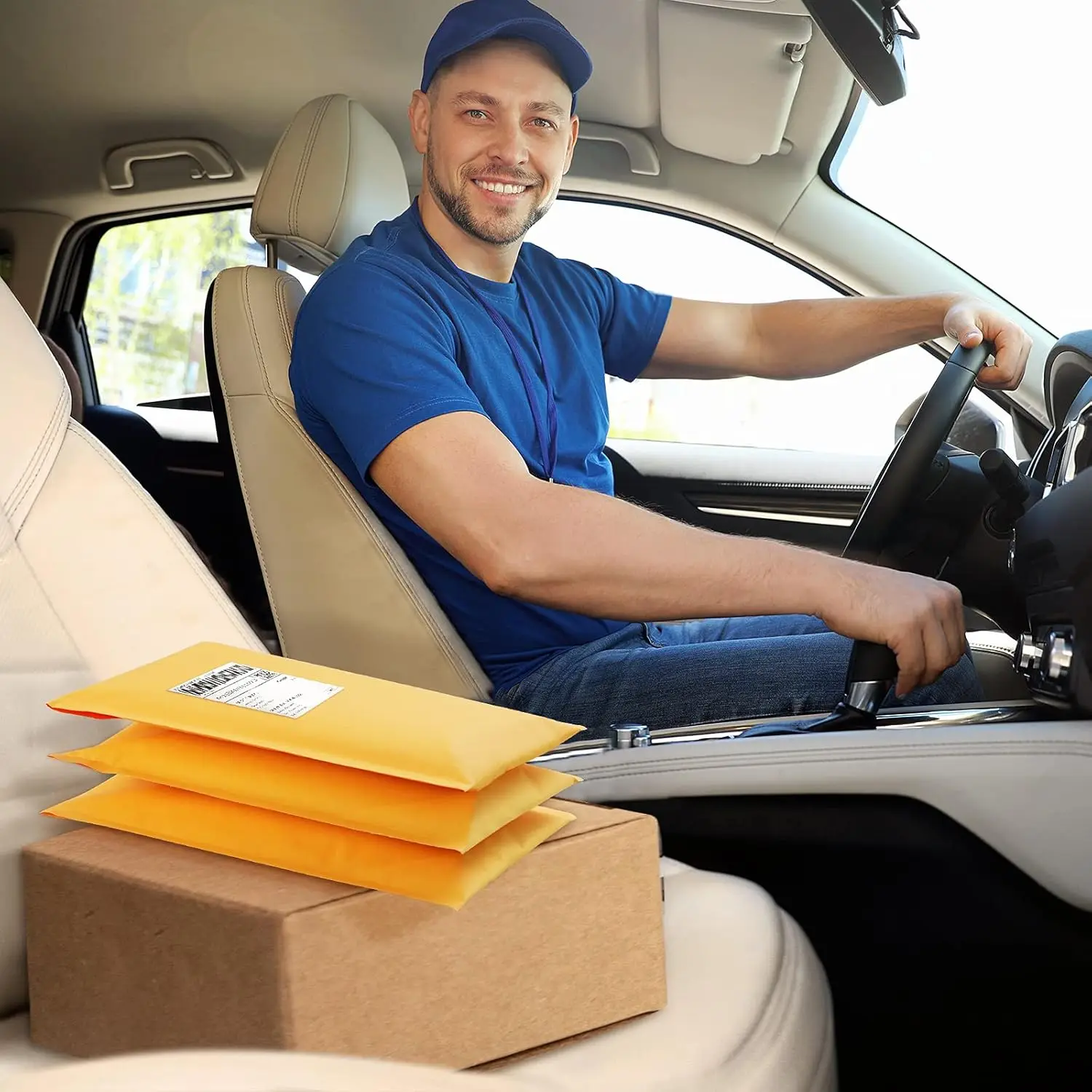 50-10 pacotes de envelopes de papel kraft com bolhas, envelopes de papel autovedantes, à prova d'água, acolchoados, sacos de envio de espuma para embalagens de armazenamento