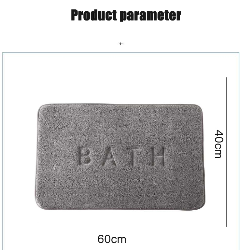 Anti-Rutsch-Matte aus Kaschmir-Memory-Schaum-Teppich Korallen-Fleece-Super-Saugfähige Boden matte Küche Wohnzimmer Bad