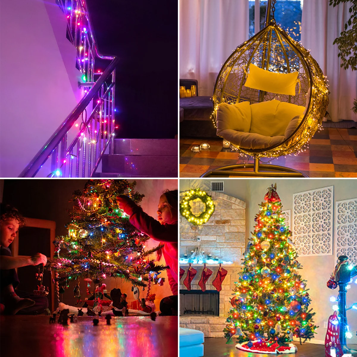 10M-100M Lucine LED String Ghirlanda Luce di Natale Impermeabile Esterno Interno Per Albero Strada Festa di Nozze 2024 Decorazione