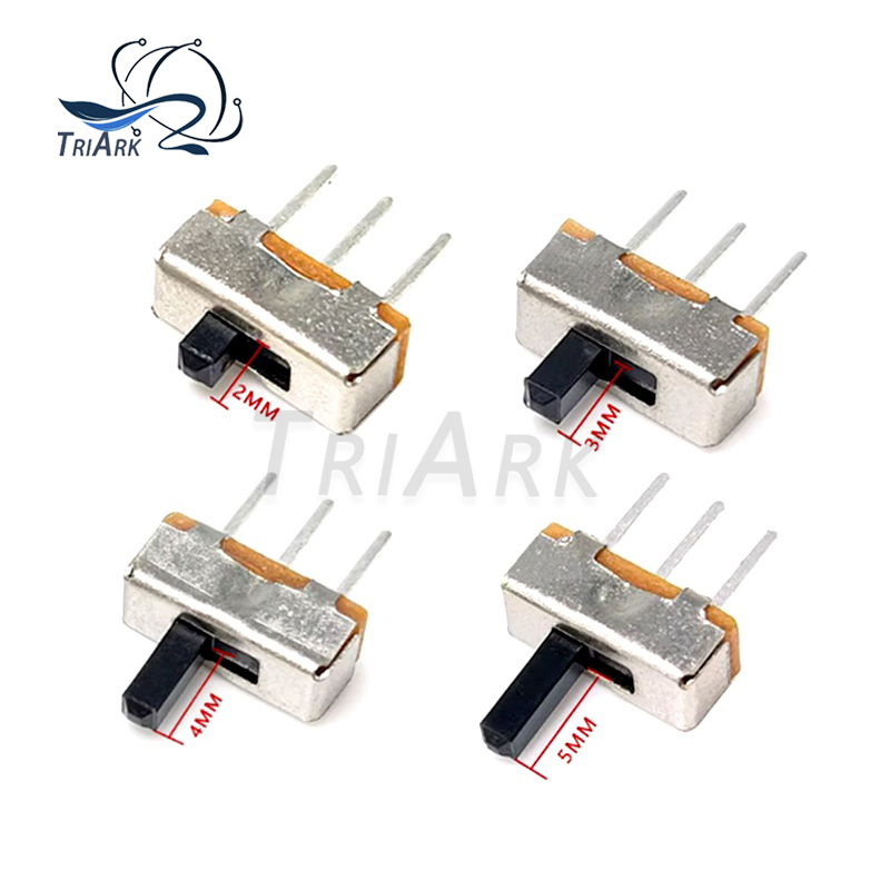 50PCS SS12D00G3/G2/G3/G4 Griff höhe 2/3/4/5mm drei fuß toggle Mini Vertikale Schiebeschalter griff typ zwei gang drei fuß