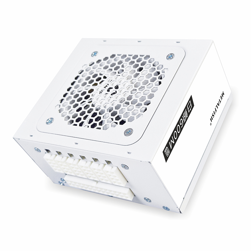 METALFISH SFX 80Plus Bronze 500/600/750W White Power Supply Full-Modular For Mini ITX Chassis Small Computer Case 100/220V Input