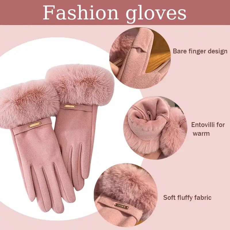 3 stuks dames winter warme harige muts handschoenen sjaal muts set winddicht dik geschikt voor buitenactiviteiten kerstvakantie geschenken