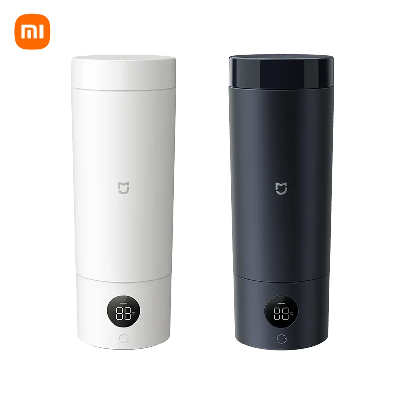 Xiaomi Mijia ポータブル電気加熱カップ 2 温度 LED 魔法瓶 316 ステンレス鋼沸騰カップケトル旅行コーヒー