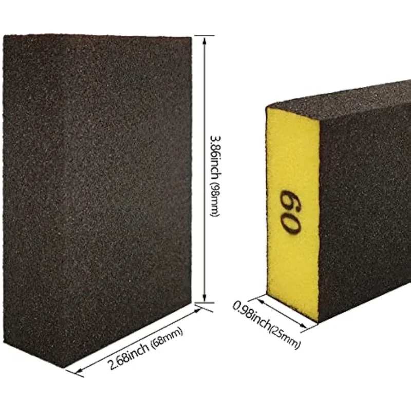 6 PCS Sanding Sponges Grit Sander Sponges for Metal Coarse Medium Fine Grit Sand Paper Brick Sanding Blocks for Wood