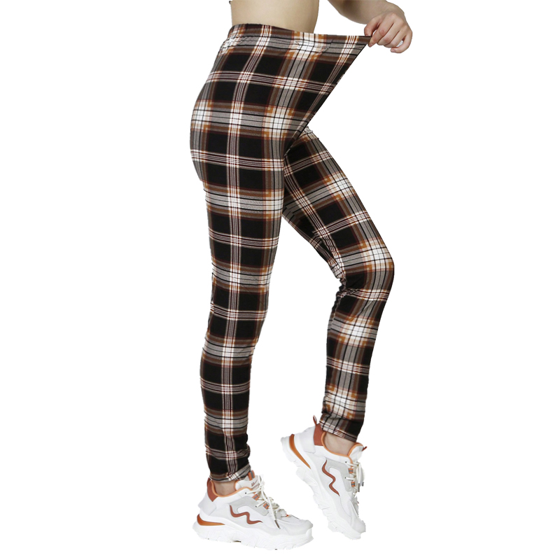 Card Wit geruite sport- en fitnesslegging voor dames