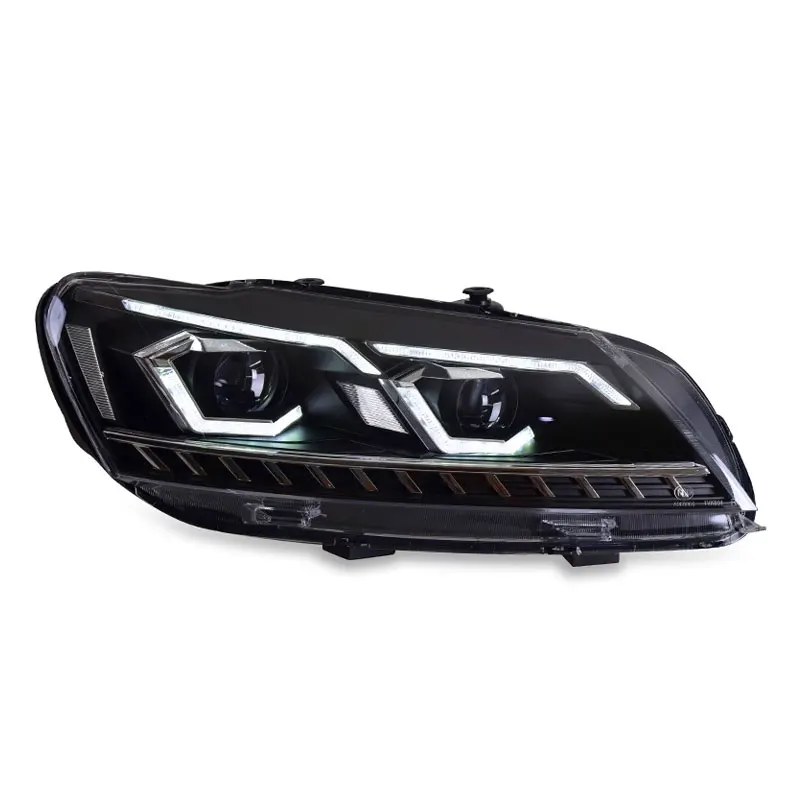 Lampu Mobil untuk VW Passat B7 Lampu Depan LED 2011-2016 Passat B7 Versi AS Lampu Depan Passat Drl Lensa Proyektor Otomotif