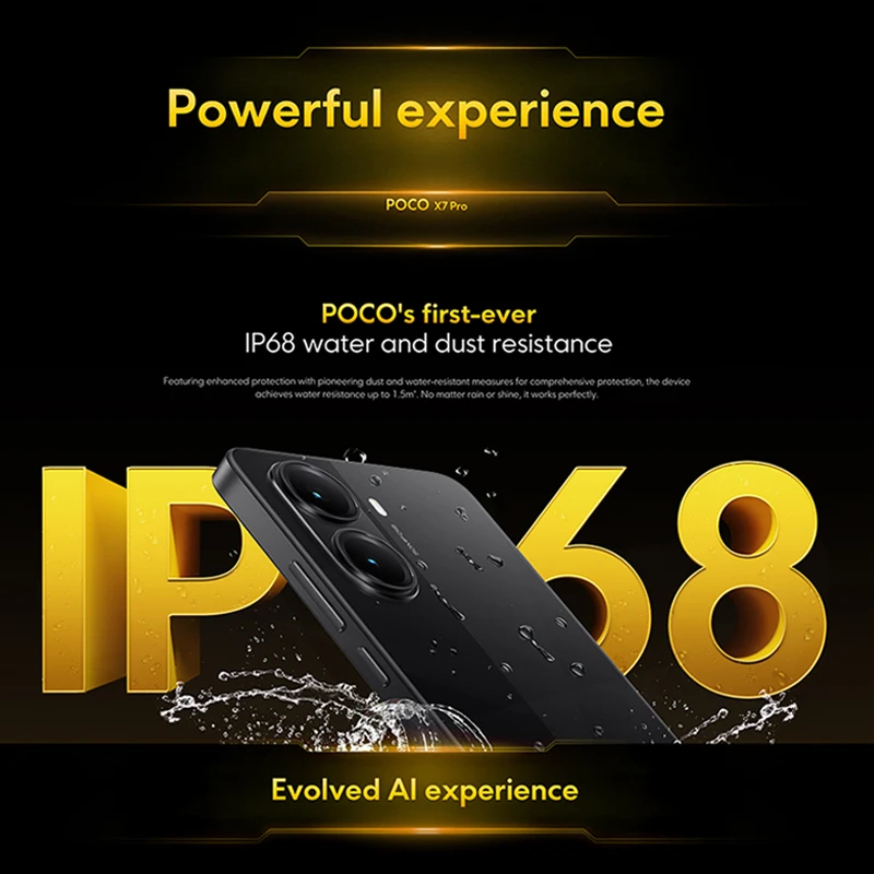 【Brand+】POCO X7 Pro Smartphone Dimensity 8400-Ultra 6.67" 120Hz AMOLED display 90W HyperCharge 6000mAh NFC Xiaomi HyperOS