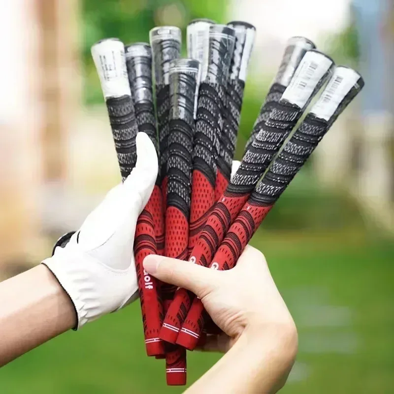 กริปไม้กอล์ฟ 5/13 ชิ้น กริปไม้กอล์ฟยางสำหรับผู้ชาย กริปไม้กอล์ฟเส้นใยฝ้าย เหล็กและไม้ กริปขนาดมาตรฐาน/ขนาดกลาง กริปไม้กอล์ฟอเนกประสงค์